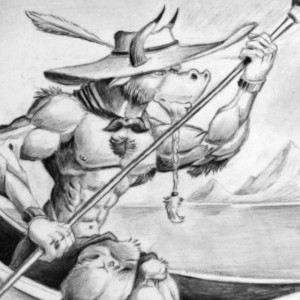 Minotaur on sea
